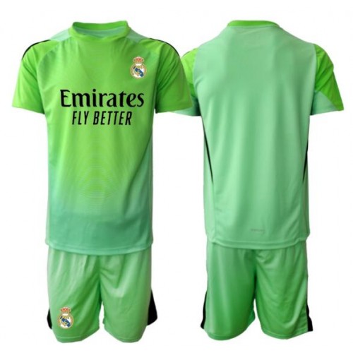 Real Madrid Brankář Venkovní dres komplet pro Děti 2025-26 Krátkým Rukávem (+ Krátké kalhoty) Real Madrid Brankář Venkovní dres komplet pro Děti 2025-26 Krátkým Rukávem (+ Krátké kalhoty)
