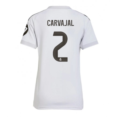 Real Madrid Daniel Carvajal #2 Domácí Dres pro Dámy 2025-26 Krátkým Rukávem Real Madrid Daniel Carvajal #2 Domácí Dres pro Dámy 2025-26 Krátkým Rukávem