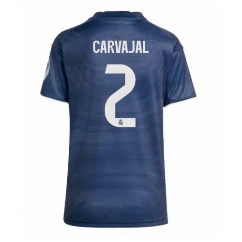 Real Madrid Daniel Carvajal #2 Venkovní Dres pro Dámy 2025-26 Krátkým Rukávem Real Madrid Daniel Carvajal #2 Venkovní Dres pro Dámy 2025-26 Krátkým Rukávem