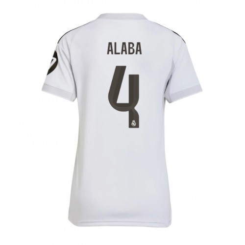 Real Madrid David Alaba #4 Domácí Dres pro Dámy 2025-26 Krátkým Rukávem Real Madrid David Alaba #4 Domácí Dres pro Dámy 2025-26 Krátkým Rukávem