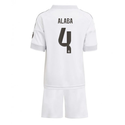 Real Madrid David Alaba #4 Domácí dres komplet pro Děti 2025-26 Krátkým Rukávem (+ Krátké kalhoty) Real Madrid David Alaba #4 Domácí dres komplet pro Děti 2025-26 Krátkým Rukávem (+ Krátké kalhoty)