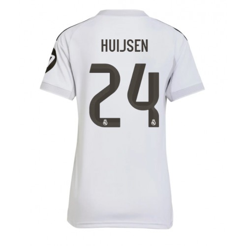 Real Madrid Dean Huijsen #24 Domácí Dres pro Dámy 2025-26 Krátkým Rukávem Real Madrid Dean Huijsen #24 Domácí Dres pro Dámy 2025-26 Krátkým Rukávem