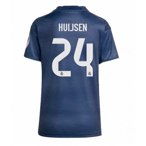 Real Madrid Dean Huijsen #24 Venkovní Dres pro Dámy 2025-26 Krátkým Rukávem Real Madrid Dean Huijsen #24 Venkovní Dres pro Dámy 2025-26 Krátkým Rukávem