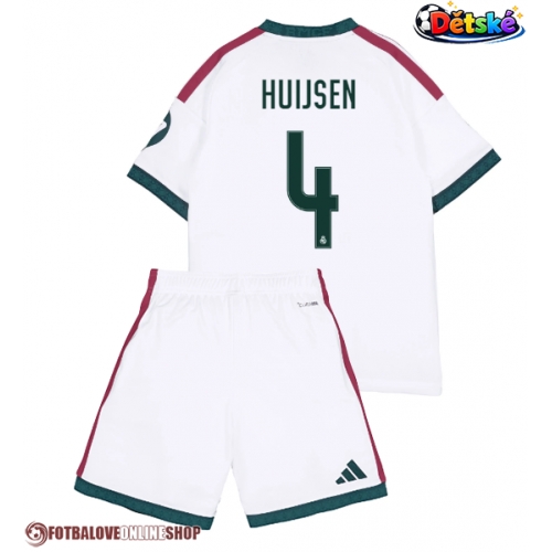 Real Madrid Dean Huijsen #4 Domácí dres komplet pro Děti 2026-27 Krátkým Rukávem (+ Krátké kalhoty)
