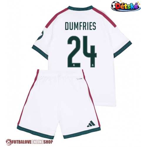 Real Madrid Denzel Dumfries #24 Domácí dres komplet pro Děti 2026-27 Krátkým Rukávem (+ Krátké kalhoty)