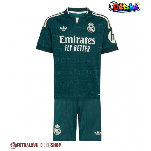 Real Madrid Denzel Dumfries #24 Venkovní dres komplet pro Děti 2026-27 Krátkým Rukávem (+ Krátké kalhoty)