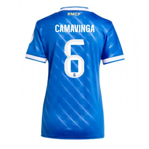 Real Madrid Eduardo Camavinga #6 Alternativní Dres pro Dámy 2025-26 Krátkým Rukávem Real Madrid Eduardo Camavinga #6 Alternativní Dres pro Dámy 2025-26 Krátkým Rukávem