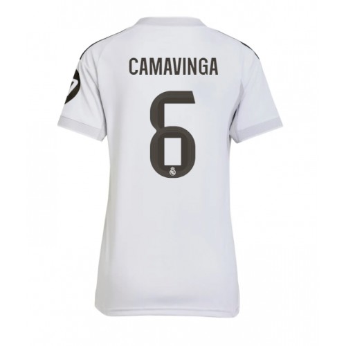 Real Madrid Eduardo Camavinga #6 Domácí Dres pro Dámy 2025-26 Krátkým Rukávem Real Madrid Eduardo Camavinga #6 Domácí Dres pro Dámy 2025-26 Krátkým Rukávem
