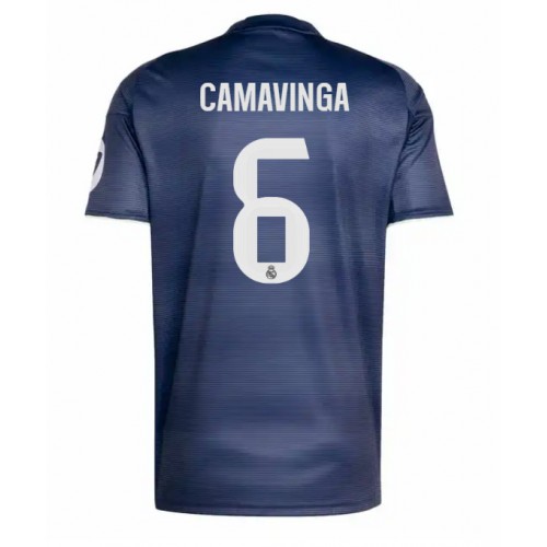 Real Madrid Eduardo Camavinga #6 Venkovní Dres 2025-26 Krátkým Rukávem Real Madrid Eduardo Camavinga #6 Venkovní Dres 2025-26 Krátkým Rukávem