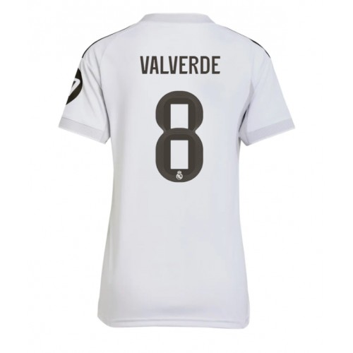 Real Madrid Federico Valverde #8 Domácí Dres pro Dámy 2025-26 Krátkým Rukávem Real Madrid Federico Valverde #8 Domácí Dres pro Dámy 2025-26 Krátkým Rukávem