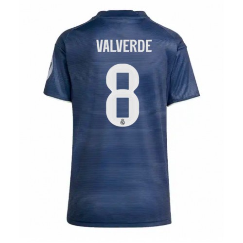 Real Madrid Federico Valverde #8 Venkovní Dres pro Dámy 2025-26 Krátkým Rukávem Real Madrid Federico Valverde #8 Venkovní Dres pro Dámy 2025-26 Krátkým Rukávem
