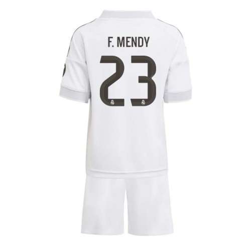 Real Madrid Ferland Mendy #23 Domácí dres komplet pro Děti 2025-26 Krátkým Rukávem (+ Krátké kalhoty) Real Madrid Ferland Mendy #23 Domácí dres komplet pro Děti 2025-26 Krátkým Rukávem (+ Krátké kalhoty)