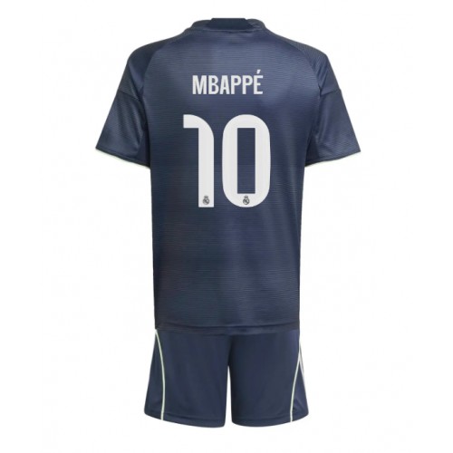 Real Madrid Kylian Mbappe #10 Venkovní dres komplet pro Děti 2025-26 Krátkým Rukávem (+ Krátké kalhoty) Real Madrid Kylian Mbappe #10 Venkovní dres komplet pro Děti 2025-26 Krátkým Rukávem (+ Krátké kalhoty)