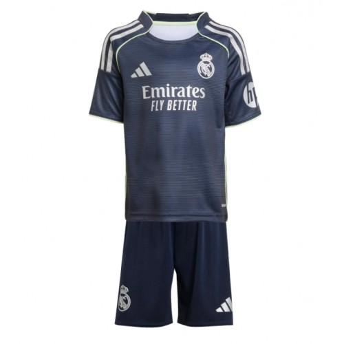 Real Madrid Kylian Mbappe #9 Venkovní dres komplet pro Děti 2025-26 Krátkým Rukávem (+ Krátké kalhoty)