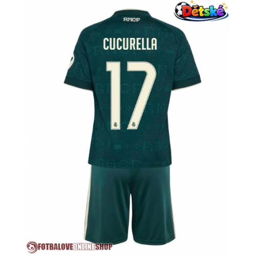 Real Madrid Marc Cucurella #17 Venkovní dres komplet pro Děti 2026-27 Krátkým Rukávem (+ Krátké kalhoty)