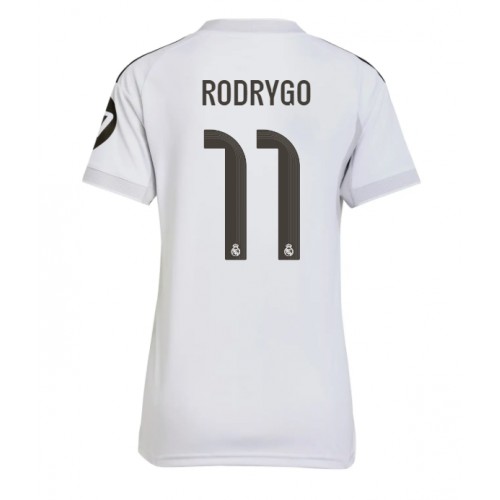 Real Madrid Rodrygo Goes #11 Domácí Dres pro Dámy 2025-26 Krátkým Rukávem Real Madrid Rodrygo Goes #11 Domácí Dres pro Dámy 2025-26 Krátkým Rukávem