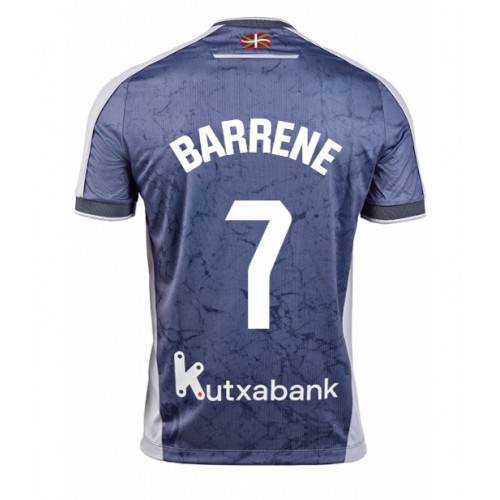 Real Sociedad Ander Barrenetxea #7 Venkovní Dres 2025-26 Krátkým Rukávem Real Sociedad Ander Barrenetxea #7 Venkovní Dres 2025-26 Krátkým Rukávem