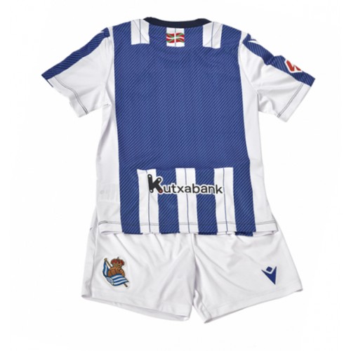 Real Sociedad Domácí dres komplet pro Děti 2025-26 Krátkým Rukávem (+ Krátké kalhoty)