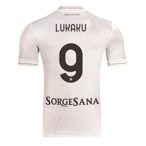 SSC Napoli Romelu Lukaku #9 Venkovní Dres 2025-26 Krátkým Rukávem SSC Napoli Romelu Lukaku #9 Venkovní Dres 2025-26 Krátkým Rukávem
