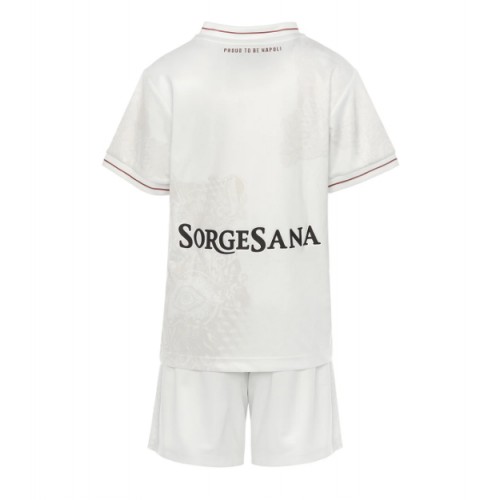 SSC Napoli Venkovní dres komplet pro Děti 2025-26 Krátkým Rukávem (+ Krátké kalhoty)