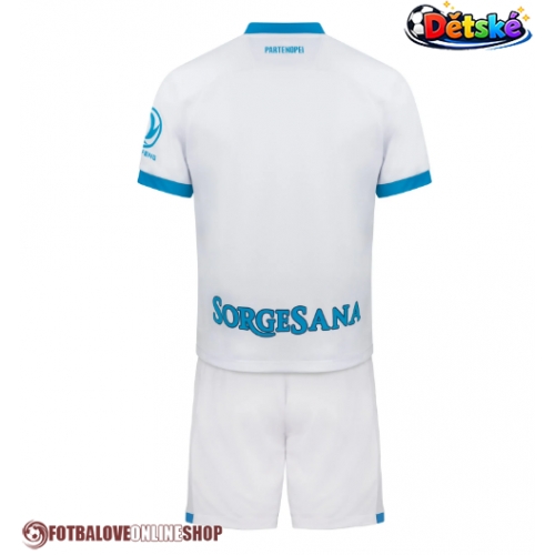 SSC Napoli Venkovní dres komplet pro Děti 2026-27 Krátkým Rukávem (+ Krátké kalhoty)