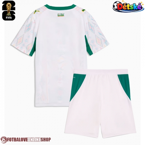 Senegal Domácí dres komplet pro Děti MS 2026 Krátkým Rukávem (+ Krátké kalhoty)