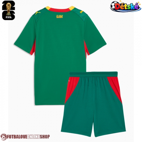 Senegal Venkovní dres komplet pro Děti MS 2026 Krátkým Rukávem (+ Krátké kalhoty)