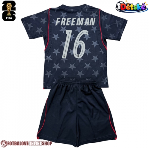 Spojené státy Alex Freeman #16 Venkovní dres komplet pro Děti MS 2026 Krátkým Rukávem (+ Krátké kalhoty)