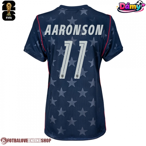 Spojené státy Brenden Aaronson #11 Venkovní Dres pro Dámy MS 2026 Krátkým Rukávem