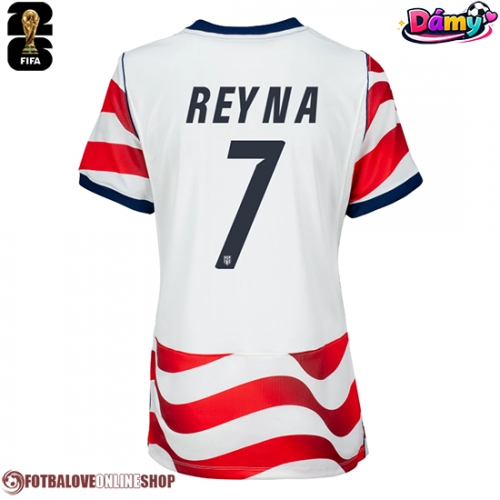 Spojené státy Giovanni Reyna #7 Domácí Dres pro Dámy MS 2026 Krátkým Rukávem