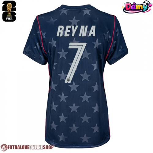 Spojené státy Giovanni Reyna #7 Venkovní Dres pro Dámy MS 2026 Krátkým Rukávem