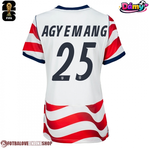 Spojené státy Patrick Agyemang #25 Domácí Dres pro Dámy MS 2026 Krátkým Rukávem