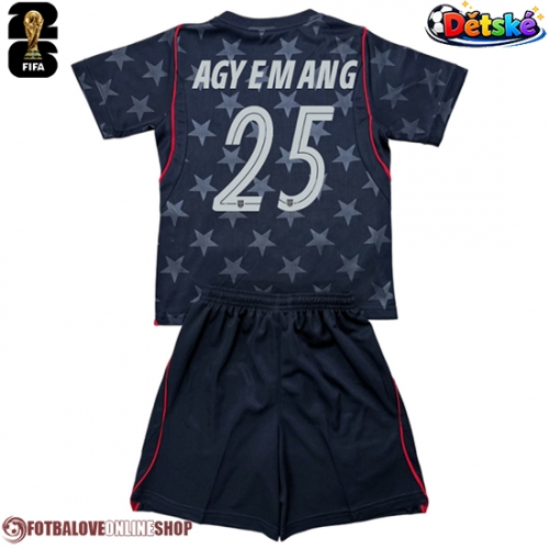 Spojené státy Patrick Agyemang #25 Venkovní dres komplet pro Děti MS 2026 Krátkým Rukávem (+ Krátké kalhoty)