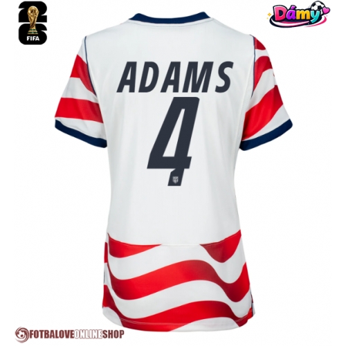 Spojené státy Tyler Adams #4 Domácí Dres pro Dámy MS 2026 Krátkým Rukávem
