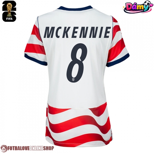Spojené státy Weston McKennie #8 Domácí Dres pro Dámy MS 2026 Krátkým Rukávem