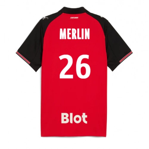 Stade Rennais Quentin Merlin #26 Domácí Dres 2025-26 Krátkým Rukávem Stade Rennais Quentin Merlin #26 Domácí Dres 2025-26 Krátkým Rukávem