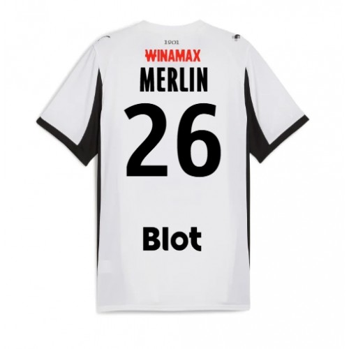 Stade Rennais Quentin Merlin #26 Venkovní Dres 2025-26 Krátkým Rukávem Stade Rennais Quentin Merlin #26 Venkovní Dres 2025-26 Krátkým Rukávem