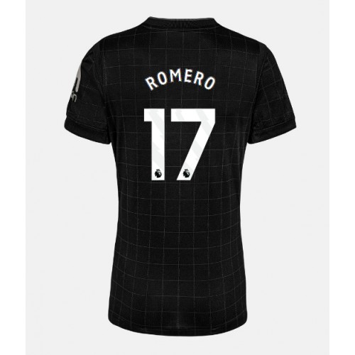 Tottenham Hotspur Cristian Romero #17 Venkovní Dres pro Dámy 2025-26 Krátkým Rukávem Tottenham Hotspur Cristian Romero #17 Venkovní Dres pro Dámy 2025-26 Krátkým Rukávem