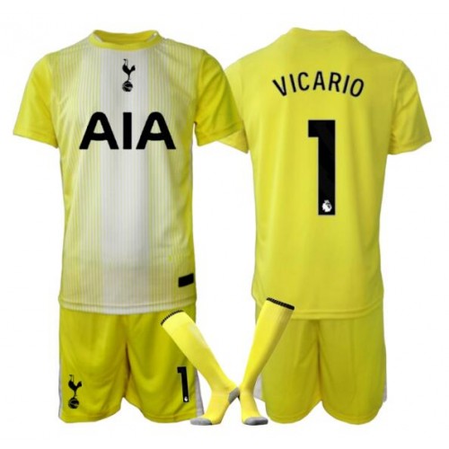 Tottenham Hotspur Guglielmo Vicario #1 Brankář Alternativní dres komplet pro Děti 2025-26 Krátkým Rukávem (+ Krátké kalhoty) Tottenham Hotspur Guglielmo Vicario #1 Brankář Alternativní dres komplet pro Děti 2025-26 Krátkým Rukávem (+ Krátké kalhoty)
