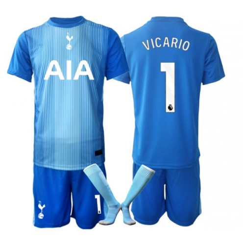 Tottenham Hotspur Guglielmo Vicario #1 Brankář Venkovní dres komplet pro Děti 2025-26 Krátkým Rukávem (+ Krátké kalhoty) Tottenham Hotspur Guglielmo Vicario #1 Brankář Venkovní dres komplet pro Děti 2025-26 Krátkým Rukávem (+ Krátké kalhoty)