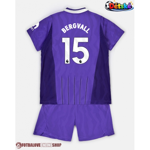 Tottenham Hotspur Lucas Bergvall #15 Alternativní dres komplet pro Děti 2026-27 Krátkým Rukávem (+ Krátké kalhoty)