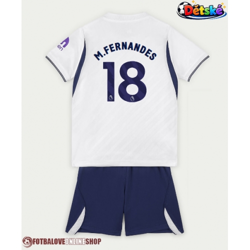 Tottenham Hotspur Mateus Fernandes #18 Domácí dres komplet pro Děti 2026-27 Krátkým Rukávem (+ Krátké kalhoty)