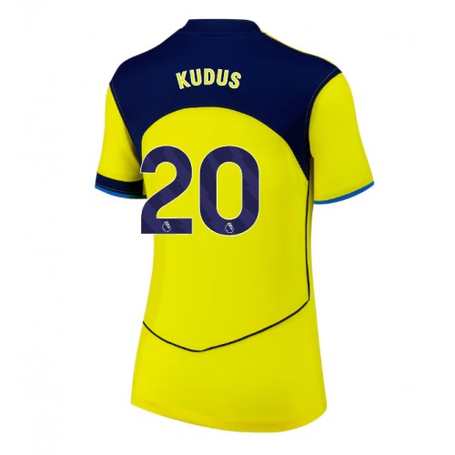 Tottenham Hotspur Mohammed Kudus #20 Alternativní Dres pro Dámy 2025-26 Krátkým Rukávem Tottenham Hotspur Mohammed Kudus #20 Alternativní Dres pro Dámy 2025-26 Krátkým Rukávem
