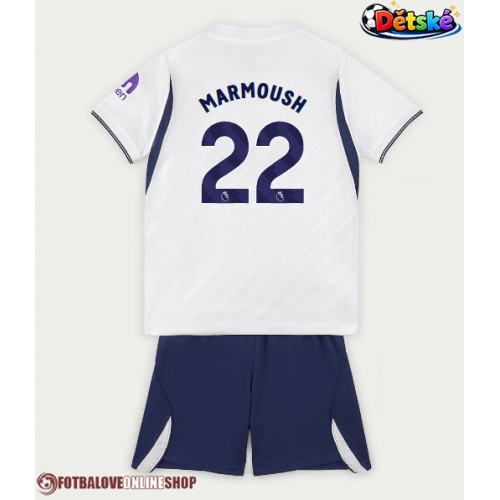 Tottenham Hotspur Omar Marmoush #22 Domácí dres komplet pro Děti 2026-27 Krátkým Rukávem (+ Krátké kalhoty)