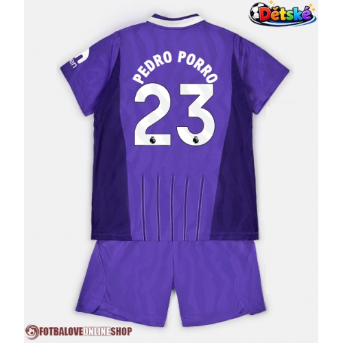 Tottenham Hotspur Pedro Porro #23 Alternativní dres komplet pro Děti 2026-27 Krátkým Rukávem (+ Krátké kalhoty)