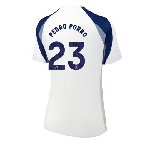 Tottenham Hotspur Pedro Porro #23 Domácí Dres pro Dámy 2025-26 Krátkým Rukávem Tottenham Hotspur Pedro Porro #23 Domácí Dres pro Dámy 2025-26 Krátkým Rukávem