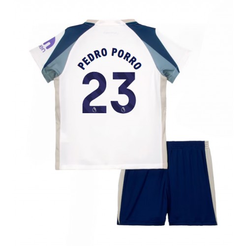 Tottenham Hotspur Pedro Porro #23 Domácí dres komplet pro Děti 2025-26 Krátkým Rukávem (+ Krátké kalhoty) Tottenham Hotspur Pedro Porro #23 Domácí dres komplet pro Děti 2025-26 Krátkým Rukávem (+ Krátké kalhoty)