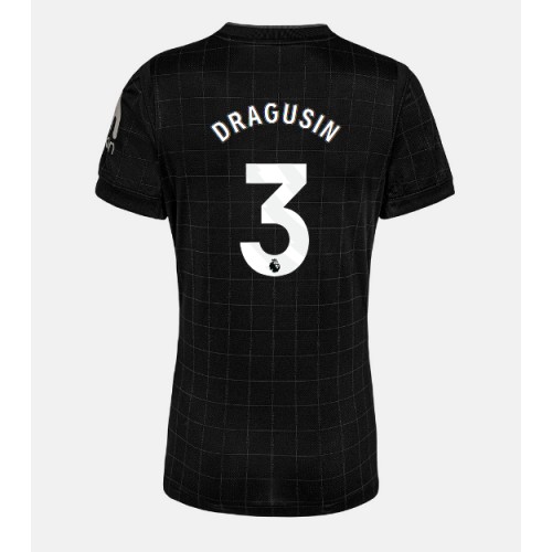 Tottenham Hotspur Radu Dragusin #3 Venkovní Dres pro Dámy 2025-26 Krátkým Rukávem Tottenham Hotspur Radu Dragusin #3 Venkovní Dres pro Dámy 2025-26 Krátkým Rukávem