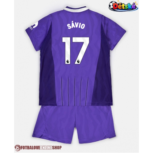 Tottenham Hotspur Savio #17 Alternativní dres komplet pro Děti 2026-27 Krátkým Rukávem (+ Krátké kalhoty)