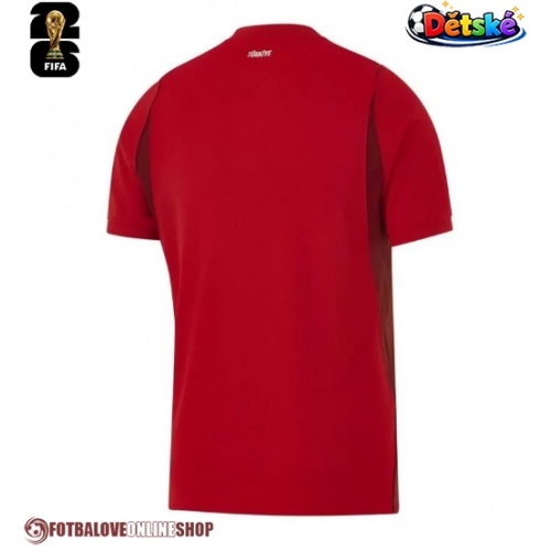 Turecko Domácí dres komplet pro Děti MS 2026 Krátkým Rukávem (+ Krátké kalhoty)